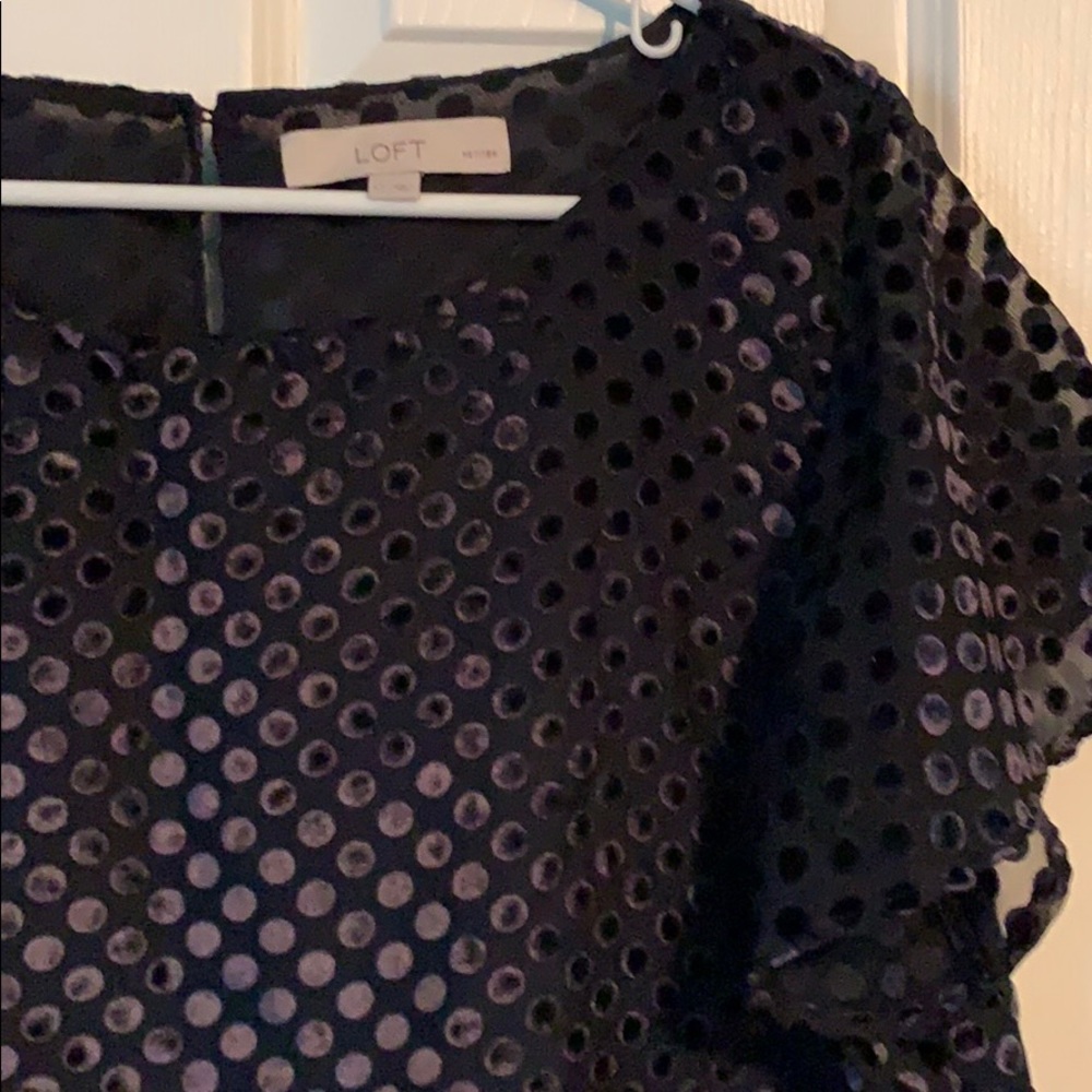 Loft - Navy Blouse - Picture 2 of 3